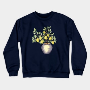 Lemon Tree in a Pot Crewneck Sweatshirt